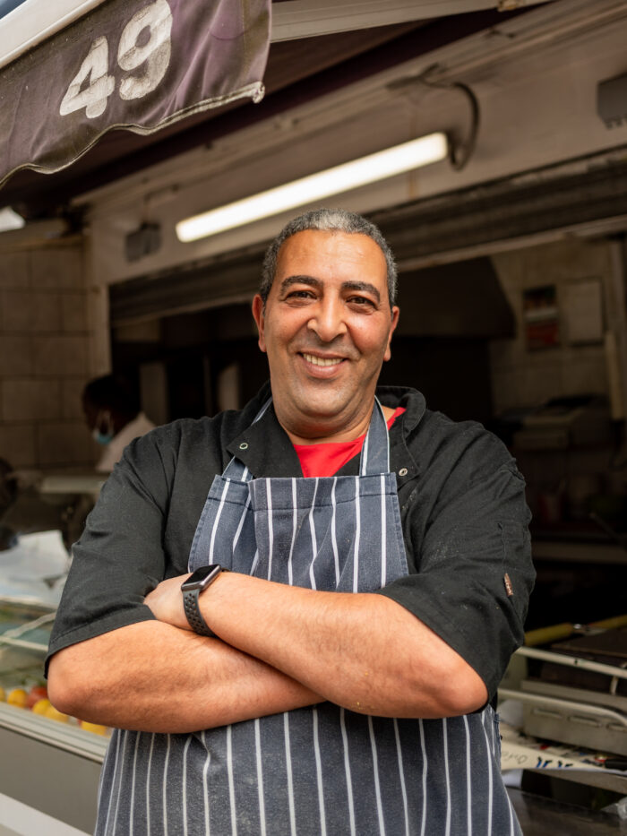 Best Falafel in London at Falafel Hut, Shepherd’s Bush Market